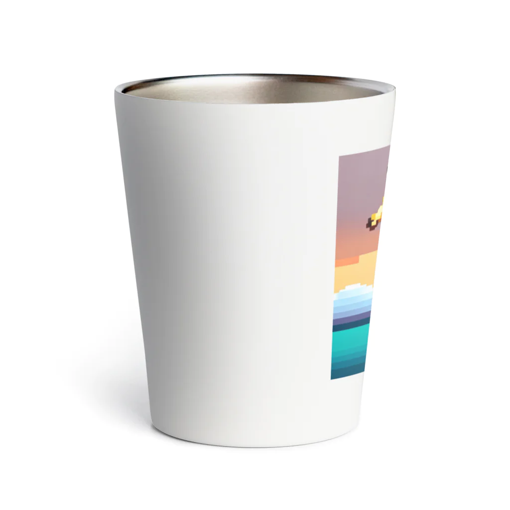 Zep11138のドット絵キリン Thermo Tumbler