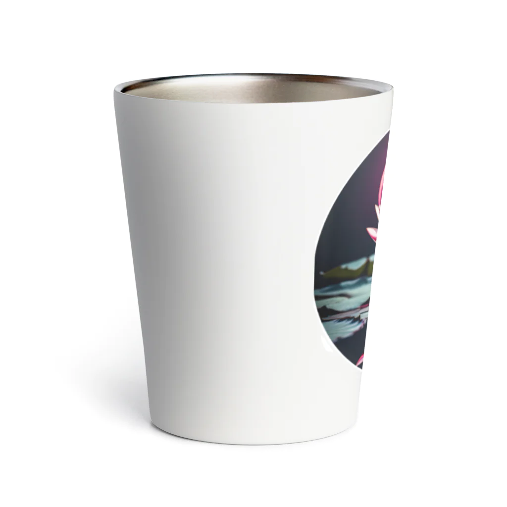 RetrowaveFlowerのRetrowaveFlower-睡蓮- Thermo Tumbler