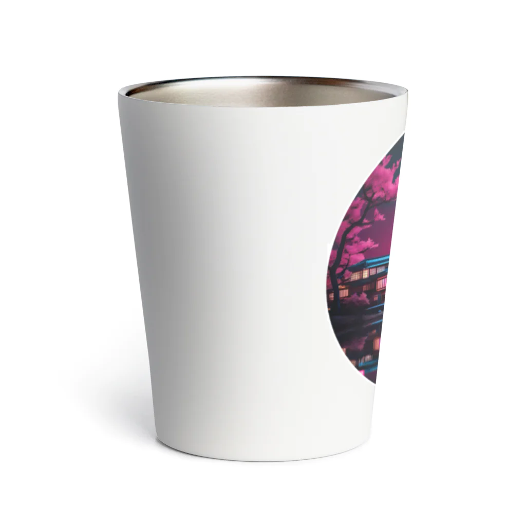 RetrowaveFlowerのRetrowaveFlower-桜- Thermo Tumbler