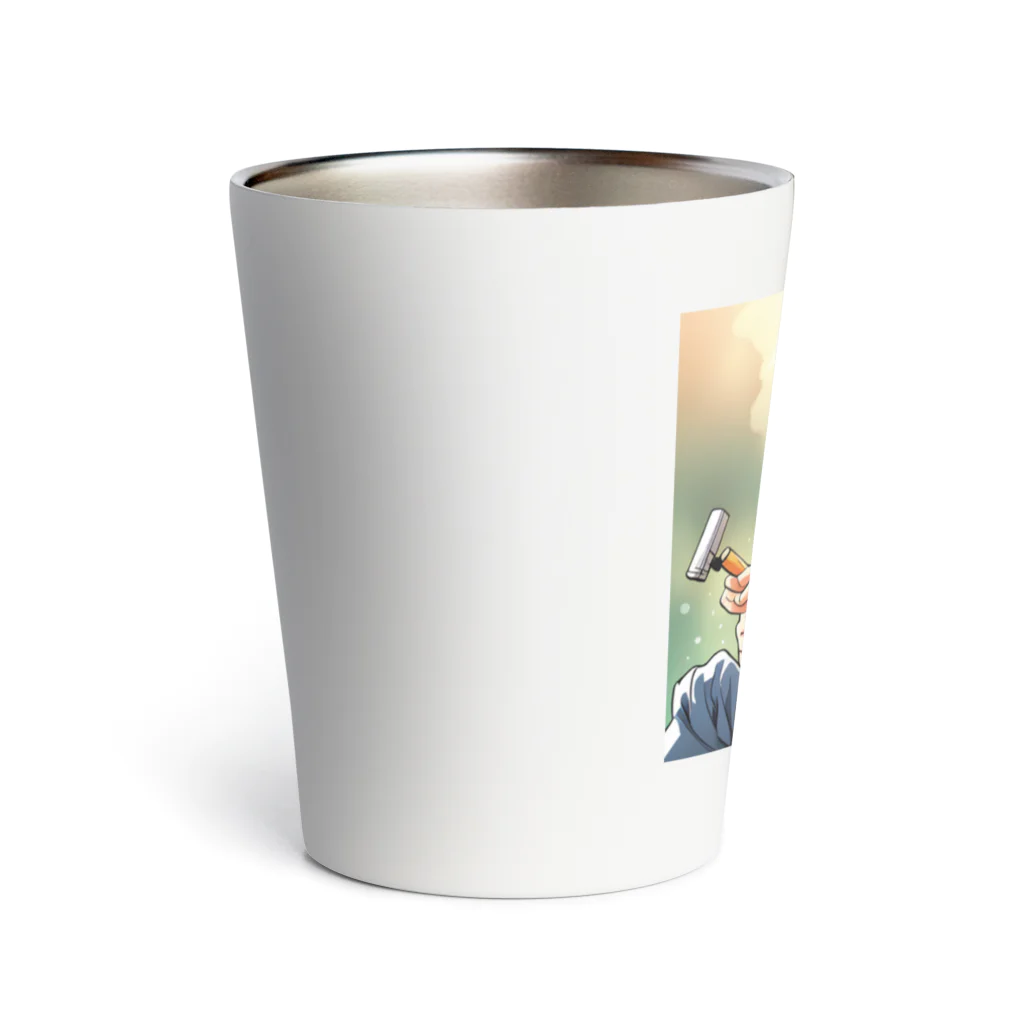 AI美女王国のドット絵のゆうこちゃん Thermo Tumbler