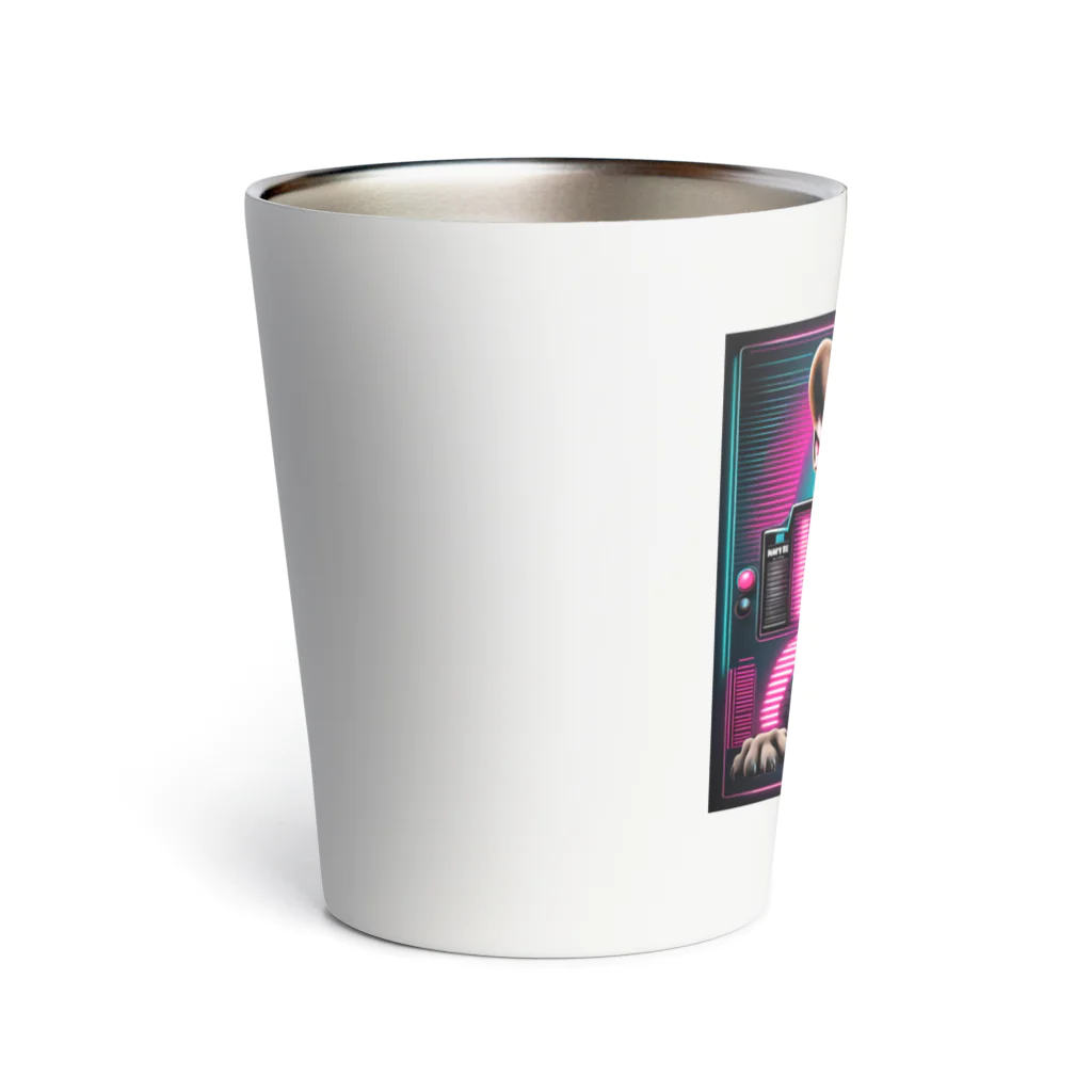 ChicCanvas Boutiqueの近未来的なフレンチブルドッグ Thermo Tumbler