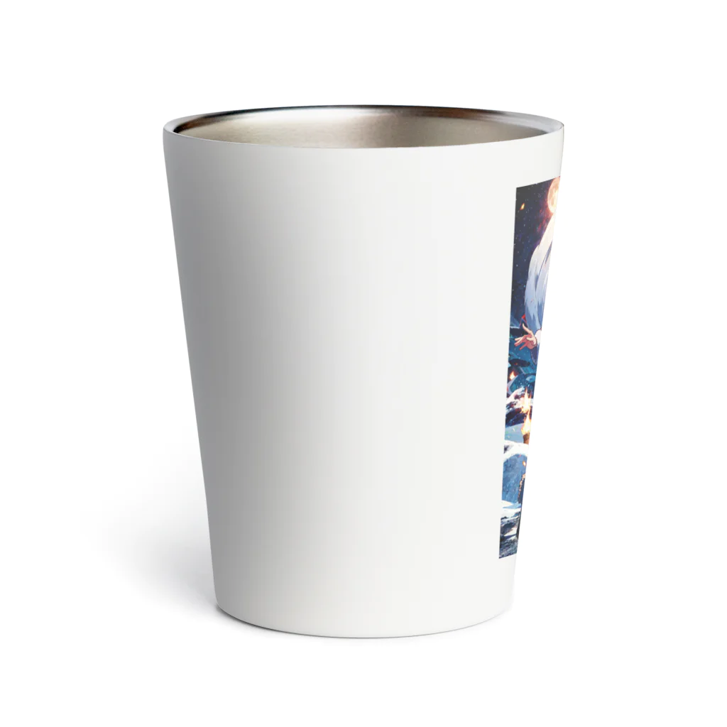 ArtWandererの女性サンタクロースのイラスト付きグッズ Thermo Tumbler