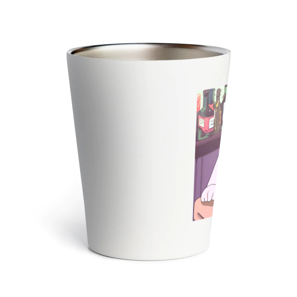 ブギーズの酔っ払いの猫くん Thermo Tumbler