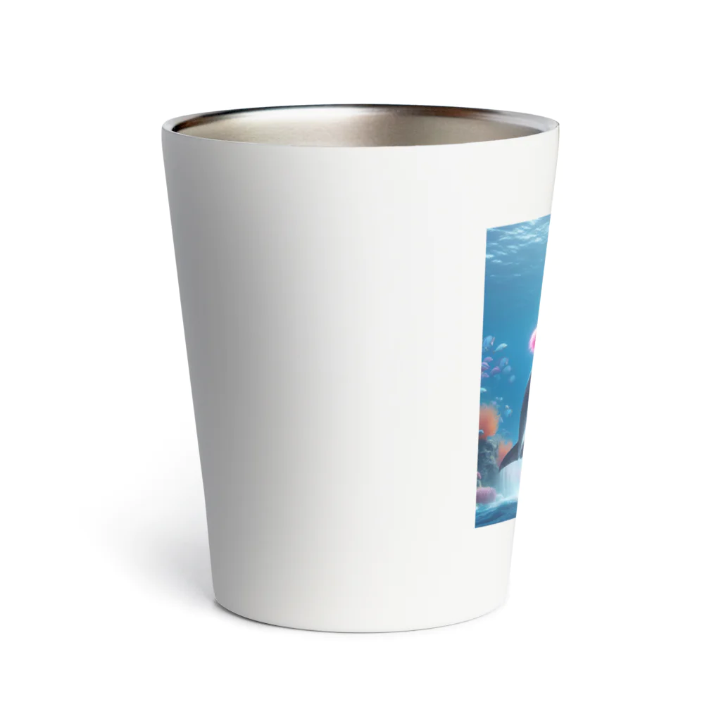 ニャーちゃんショップのドルフィン・キャット Thermo Tumbler