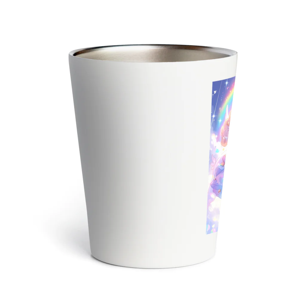 シロクマペンギンの虹の魔法少女 Thermo Tumbler