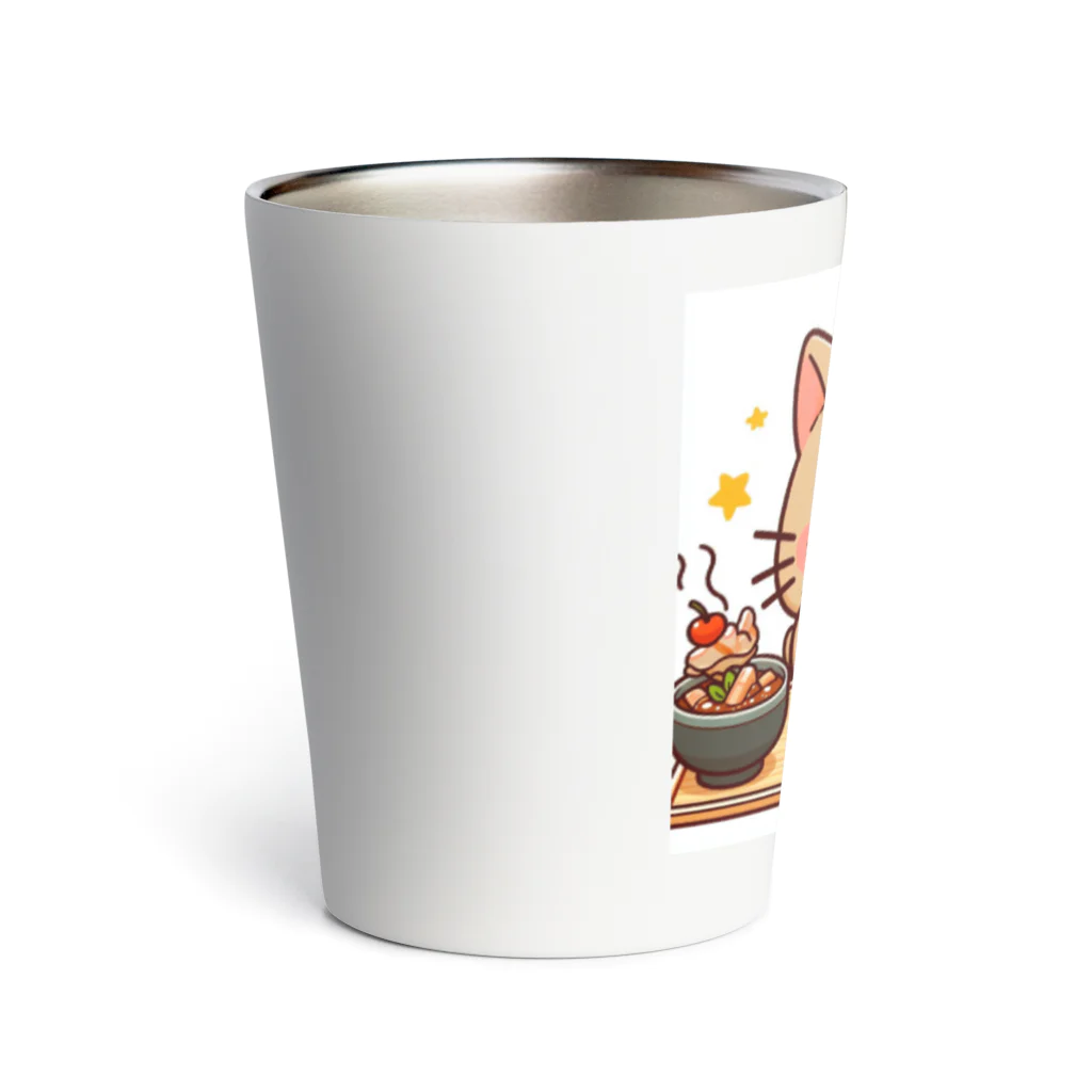 zuuu-の☆食いしん坊にゃんこ☆ Thermo Tumbler