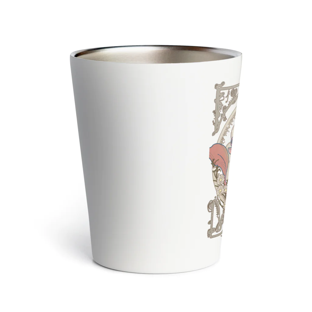 リューコ🤍龍神イラストレーターの紅龍とカモミール Thermo Tumbler