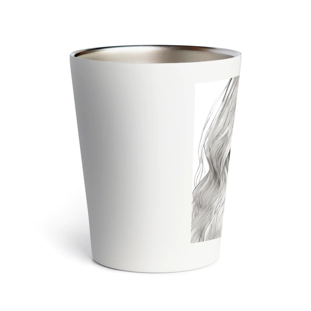 Olivi　Styleの外国人女性の顔 Thermo Tumbler