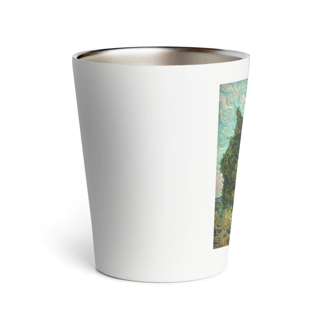 studio dashのゴッホ《糸杉》 Thermo Tumbler