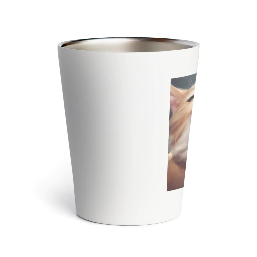 oekakishopのシャーッする猫 Thermo Tumbler