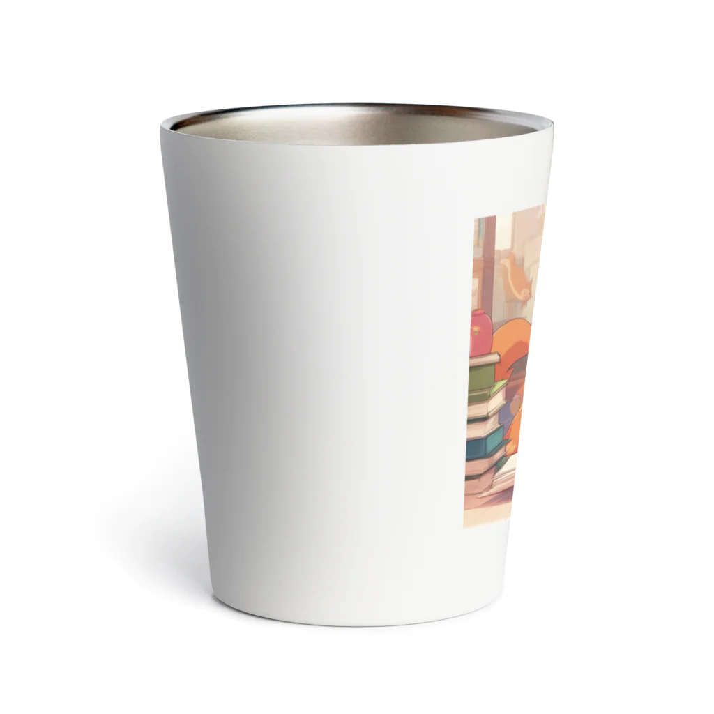 星パンダショップのほんよみかんねこ Thermo Tumbler