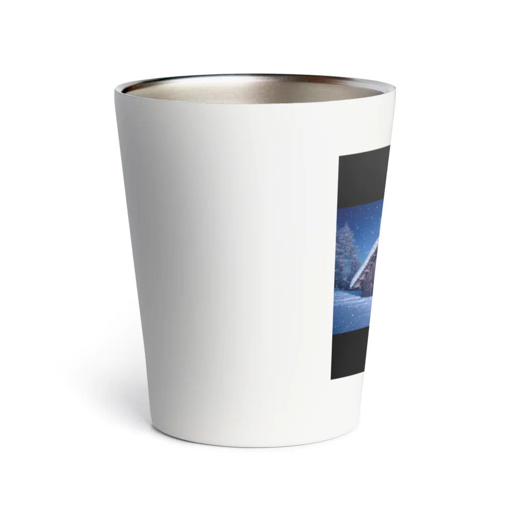 ココロ葉shopの素朴な雪小屋 Thermo Tumbler