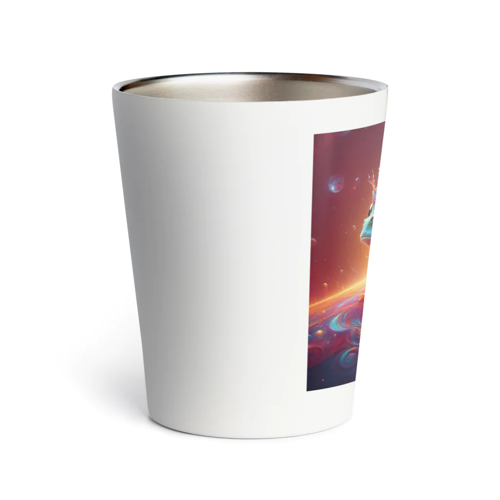 ilovefrogの宇宙の中に浮かぶベルツノガエル Thermo Tumbler