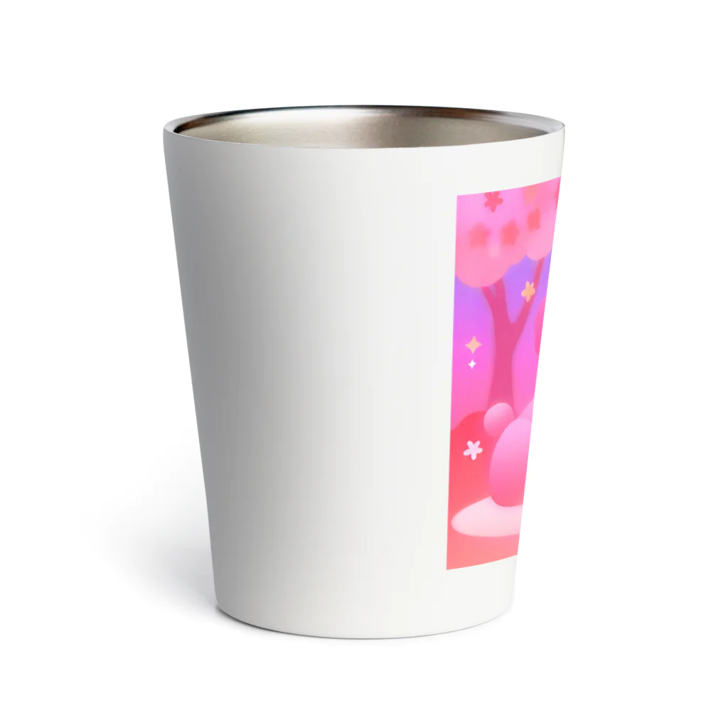 ふぇありぃているのお花見犬 Thermo Tumbler