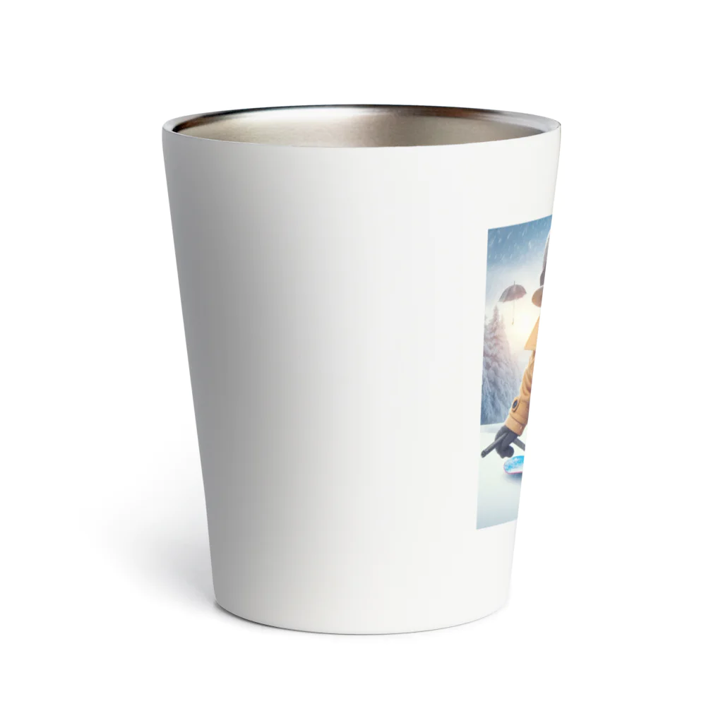 Niina24の白猫探偵の冬休み Thermo Tumbler