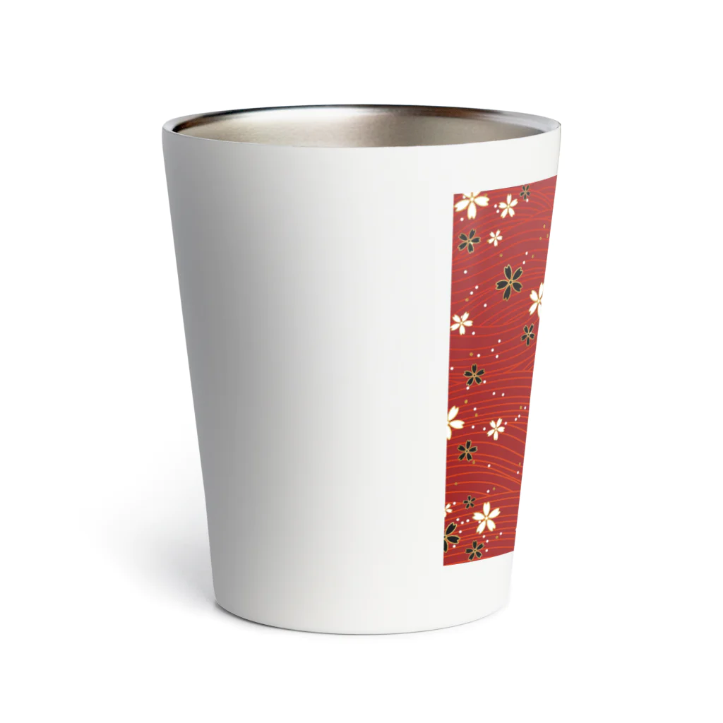 SHIMIZUの和花柄 Thermo Tumbler