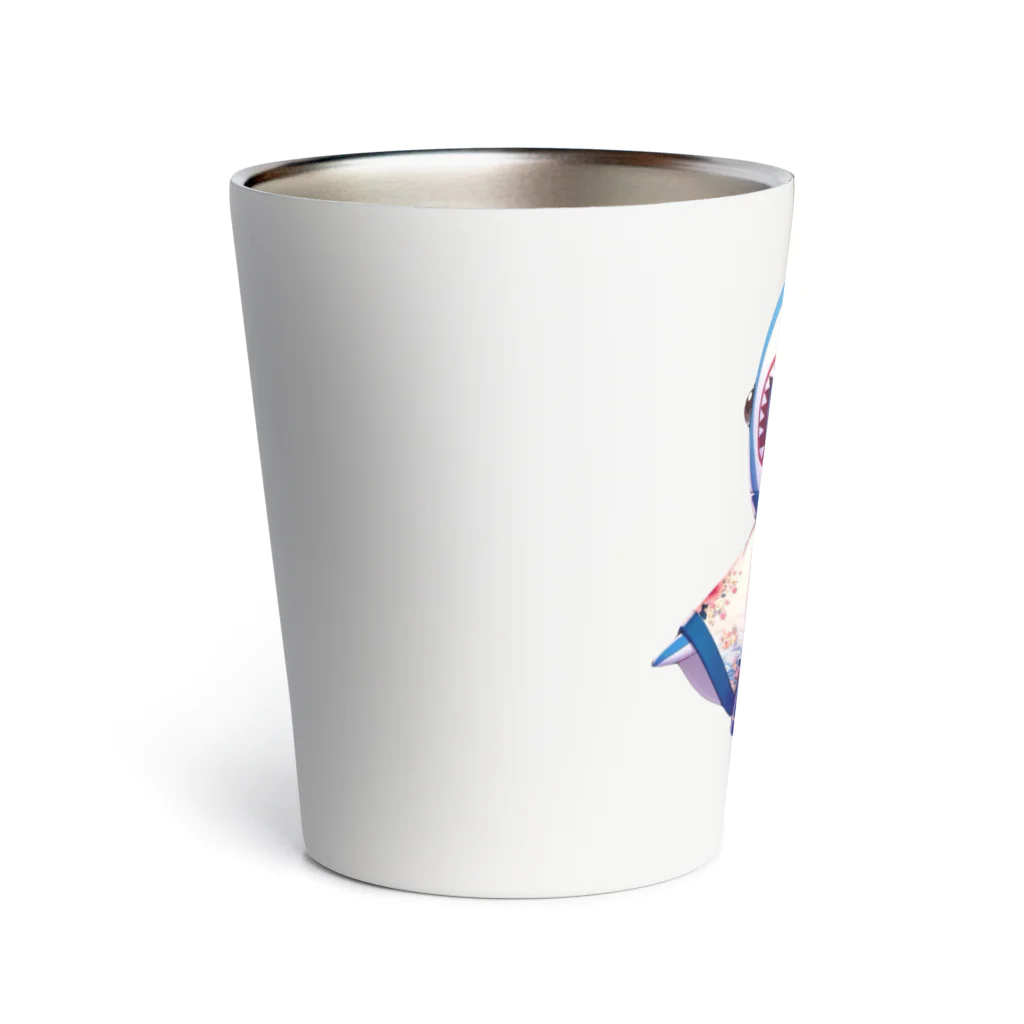 WING_0101の和風なサメちゃん Thermo Tumbler