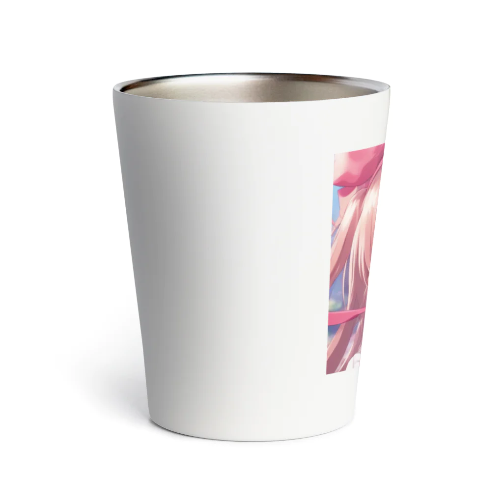 asanonnのリボン付きヘッドバンドな女の子 Thermo Tumbler