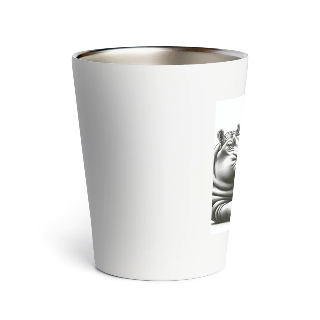 momoRockのデッサンタッチ カバ(Chil) Thermo Tumbler