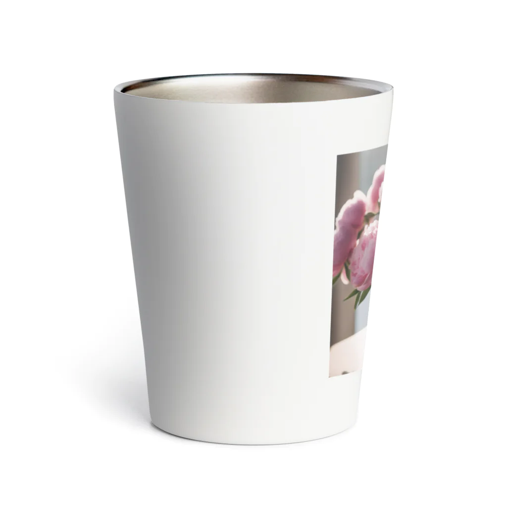 紅茶のピオニー柄 Thermo Tumbler