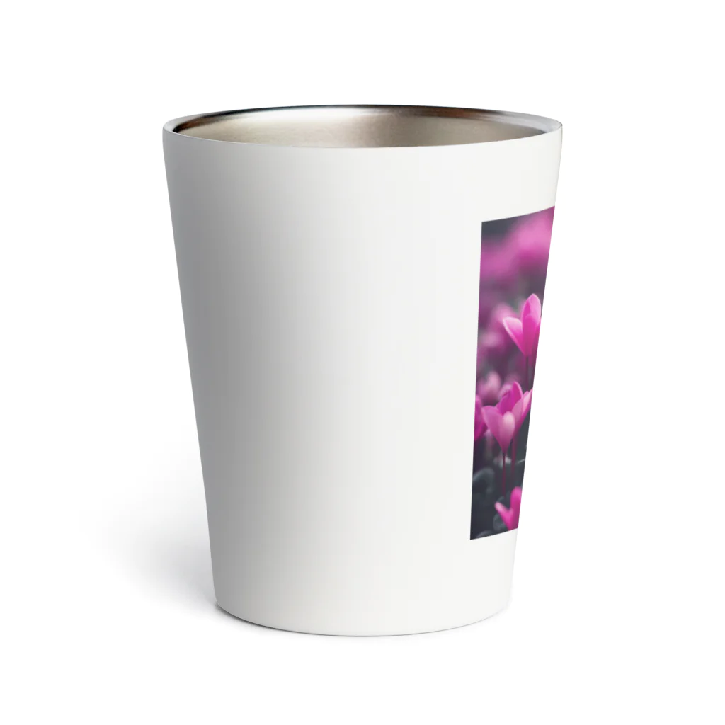 紅茶のシクラメン柄 Thermo Tumbler