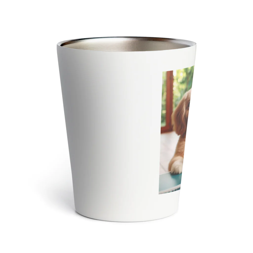 mitsu0123456の可愛い卓球犬 Thermo Tumbler