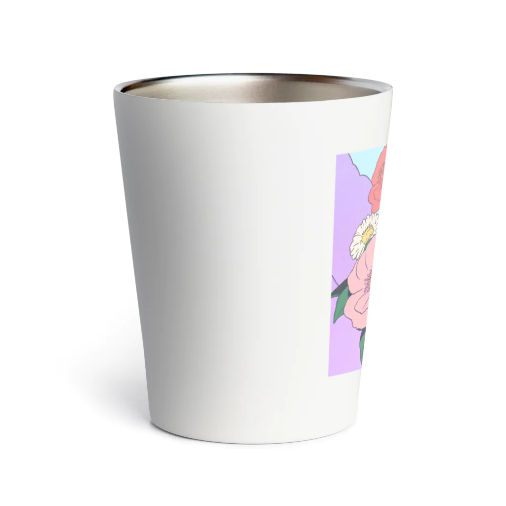 小町の花に囲まれた日常 Thermo Tumbler