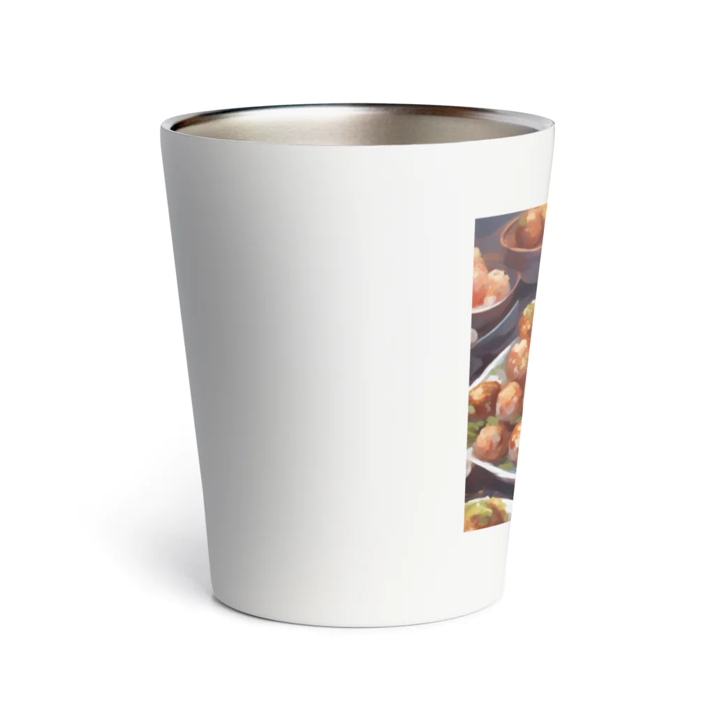 happiness_shopの大阪発祥のご当地グルメ、「大阪たこやき」 Thermo Tumbler