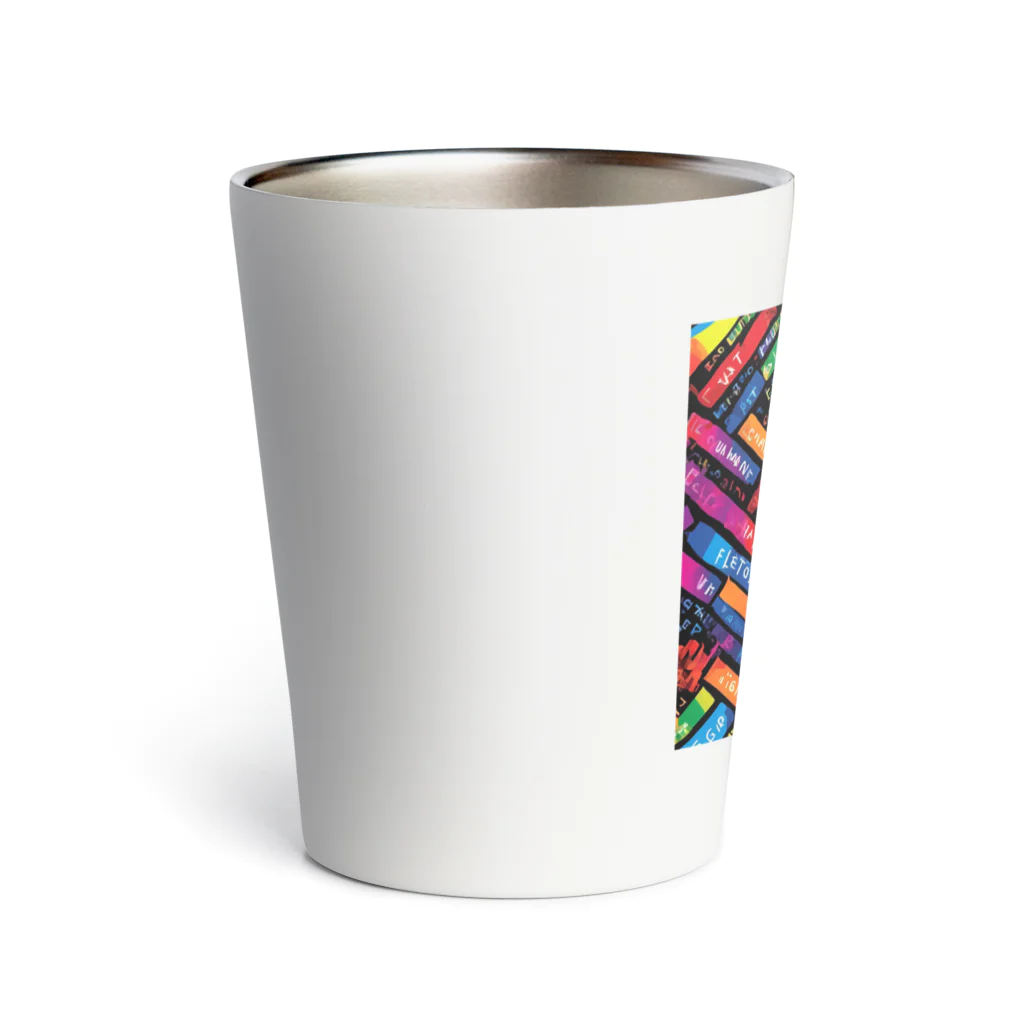 Happy　Rainbow　Flagのレインボーフラッグ Thermo Tumbler