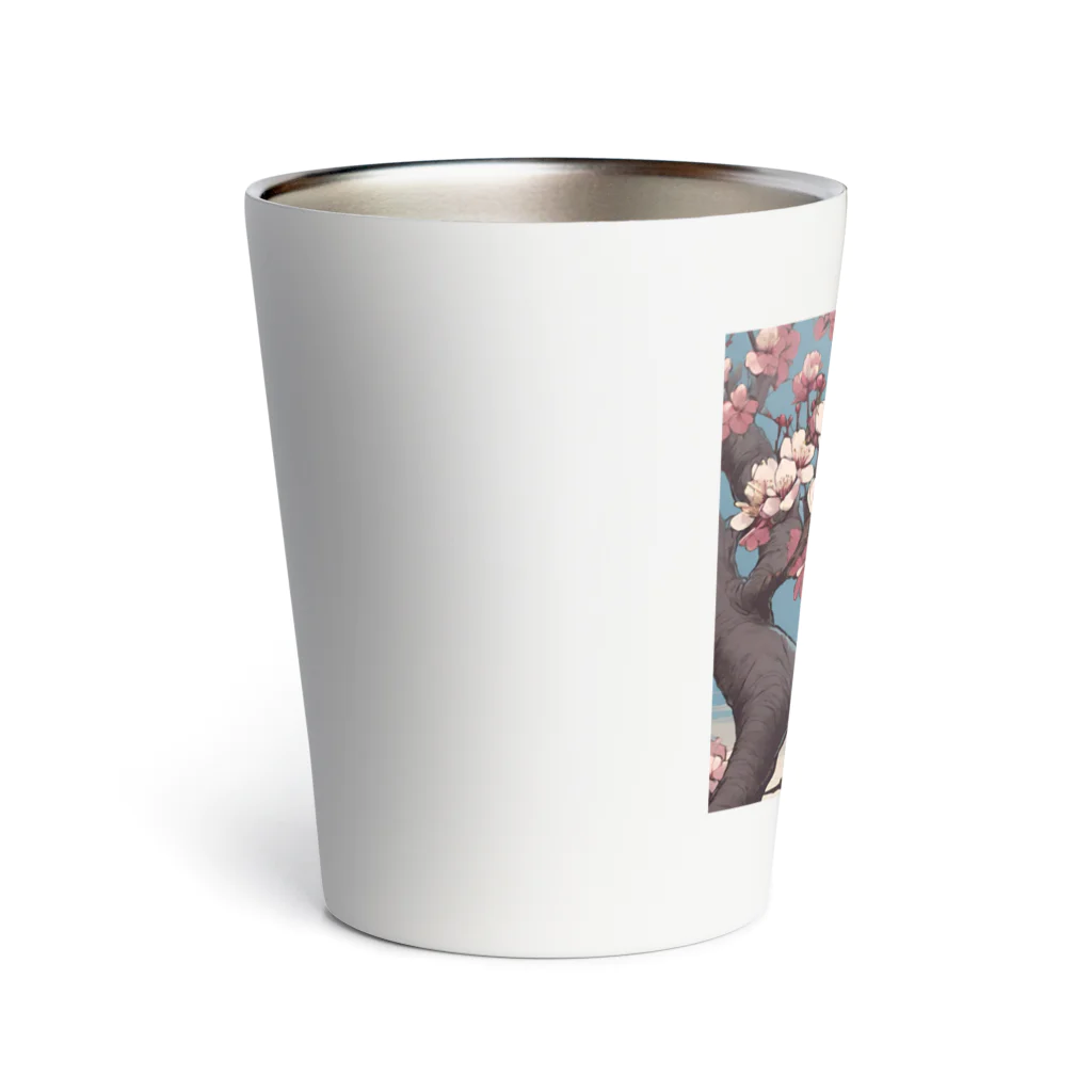 ウェブエンパイアの桜と雀（Cherry blossom & sparrow)  01 Thermo Tumbler