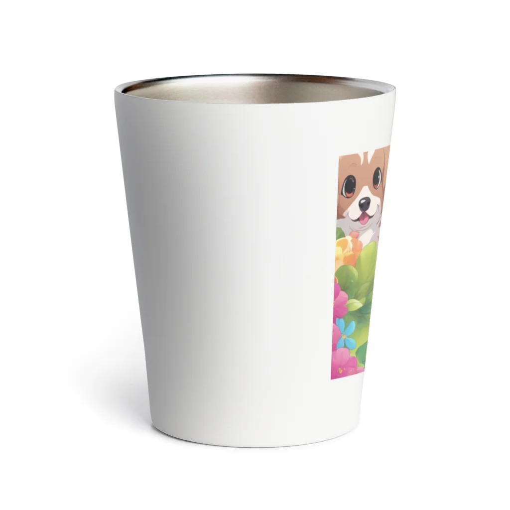 sadajapanのコーイケルホンディエの仲良し子供たち Thermo Tumbler