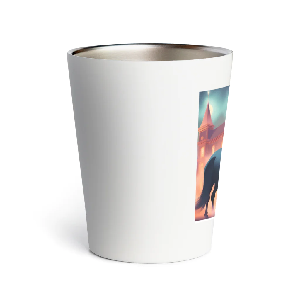 runbitの乾杯している馬たち Thermo Tumbler