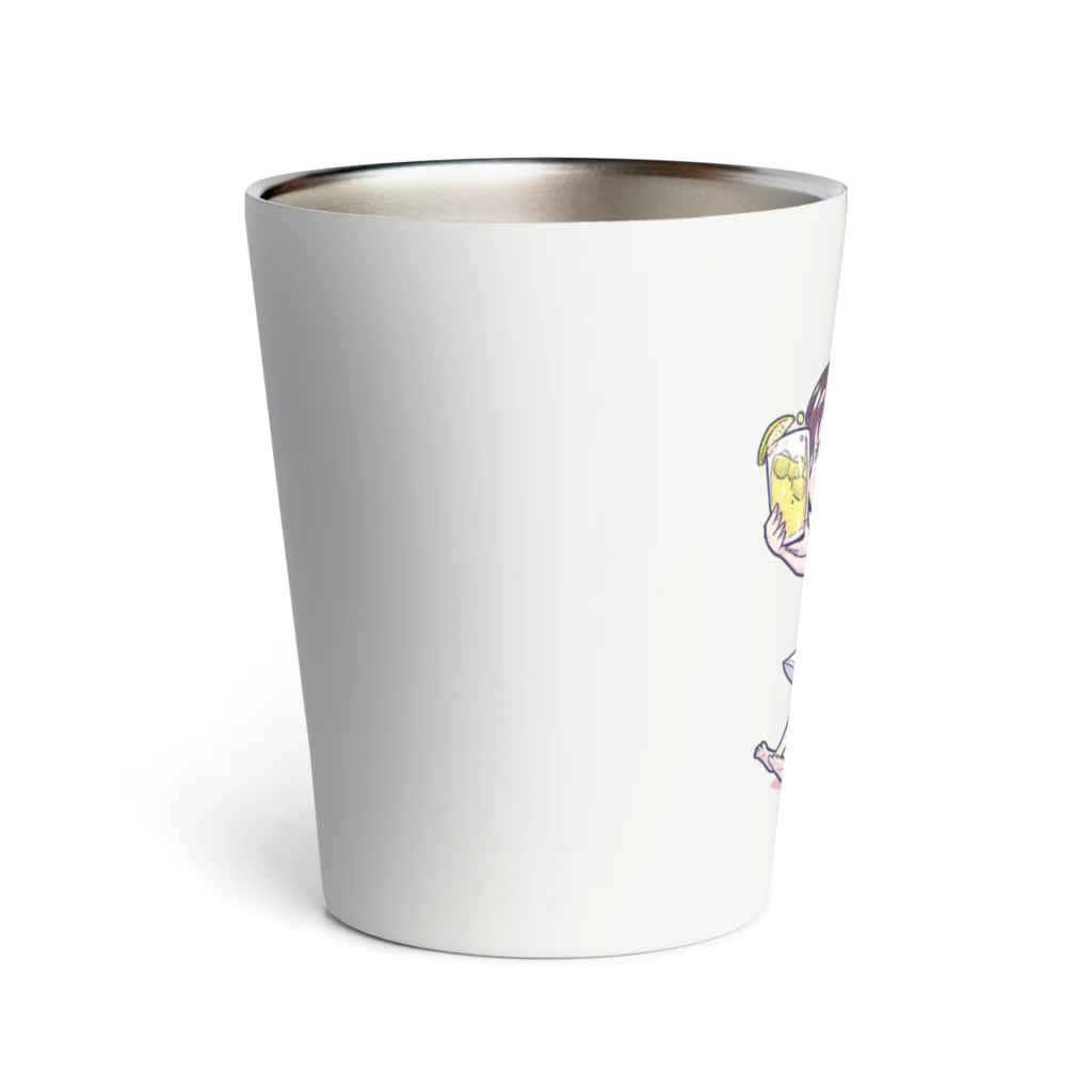 バツ2バツ1再婚夫婦公式ショップのバツ2バツ1再婚夫婦イラスト Thermo Tumbler