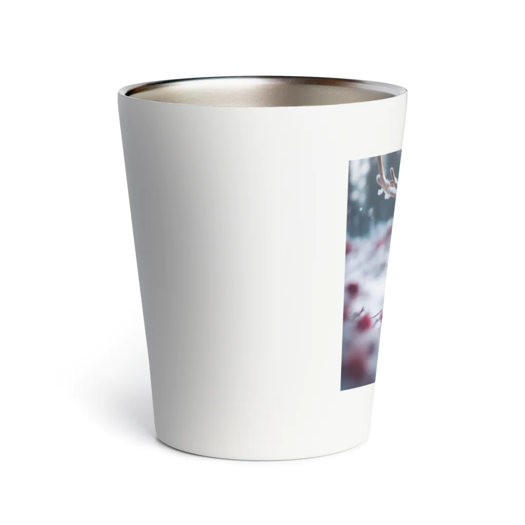 colaman0201の赤花のトナカイ Thermo Tumbler