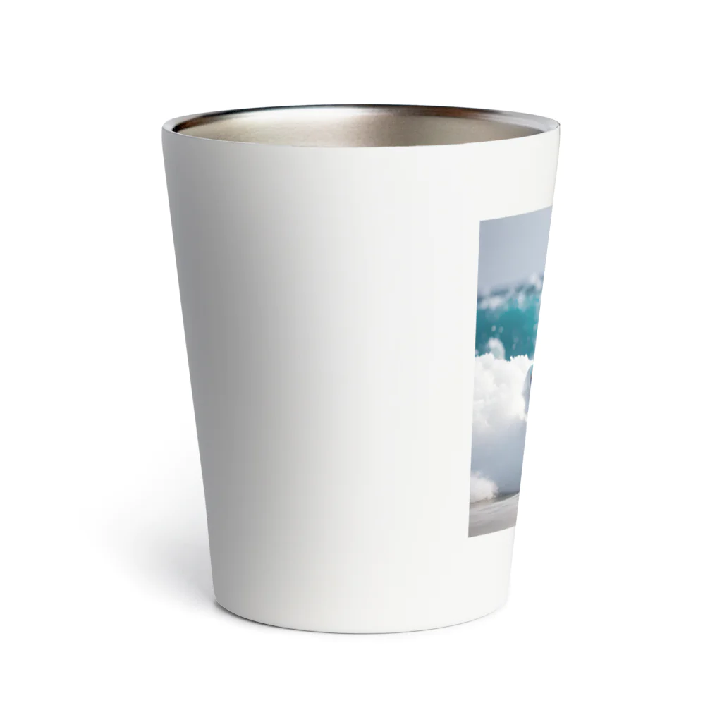 hakumenhonのサーフィンするペンギン Thermo Tumbler