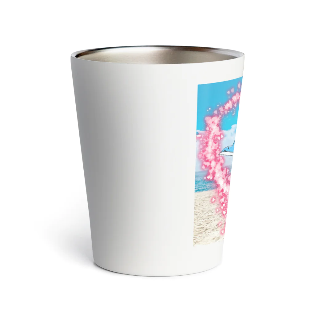 Shironekokuuのイルカくん Thermo Tumbler