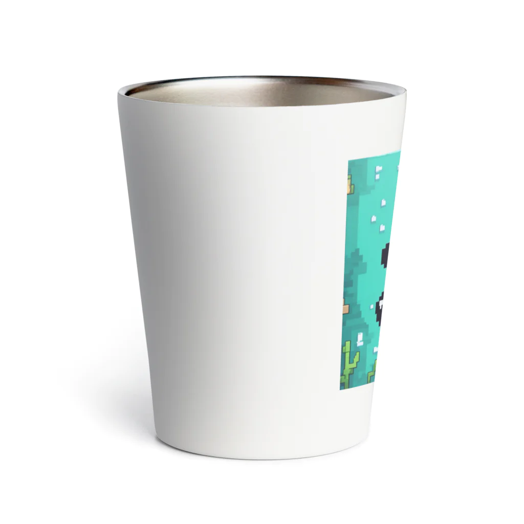 Smile Pop Artの水中パンダ Thermo Tumbler