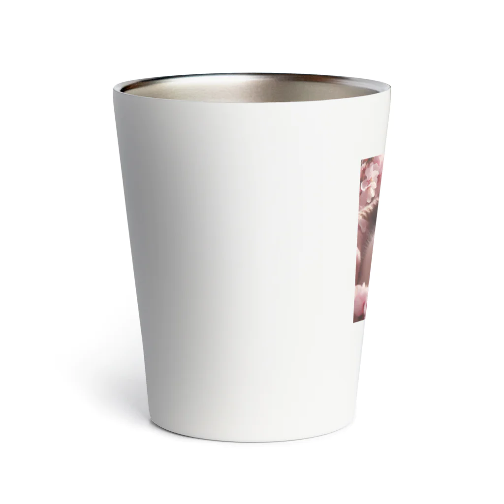 Chimetimeの桜と子猫 Thermo Tumbler