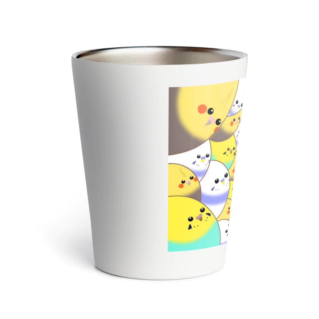 みこしやの騒がしいインコたち Thermo Tumbler