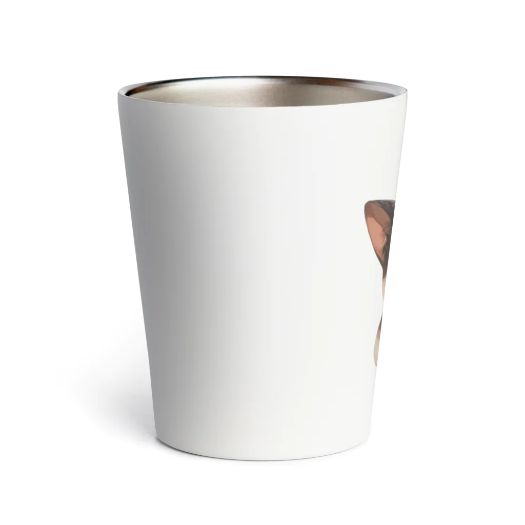 Cute Animalsのモノクロ猫 Thermo Tumbler