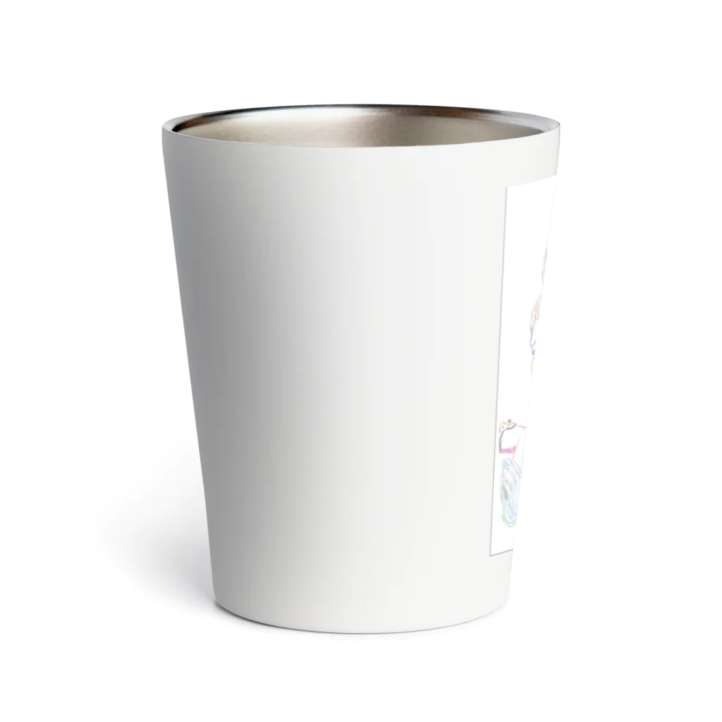 Daria tanakaの阿修羅像デッサン Thermo Tumbler