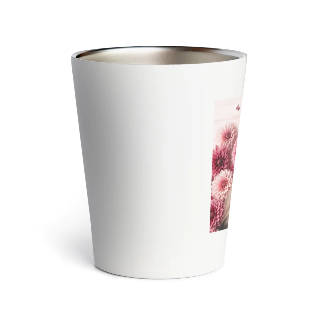 Y m @Y's shopの猫とダリア Thermo Tumbler