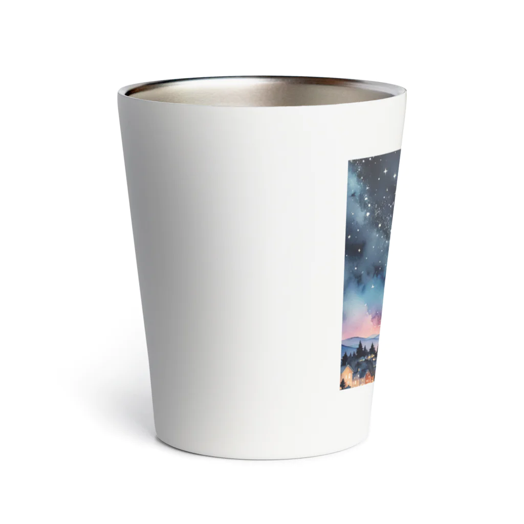 オーロラの里の星空の魔法 Thermo Tumbler