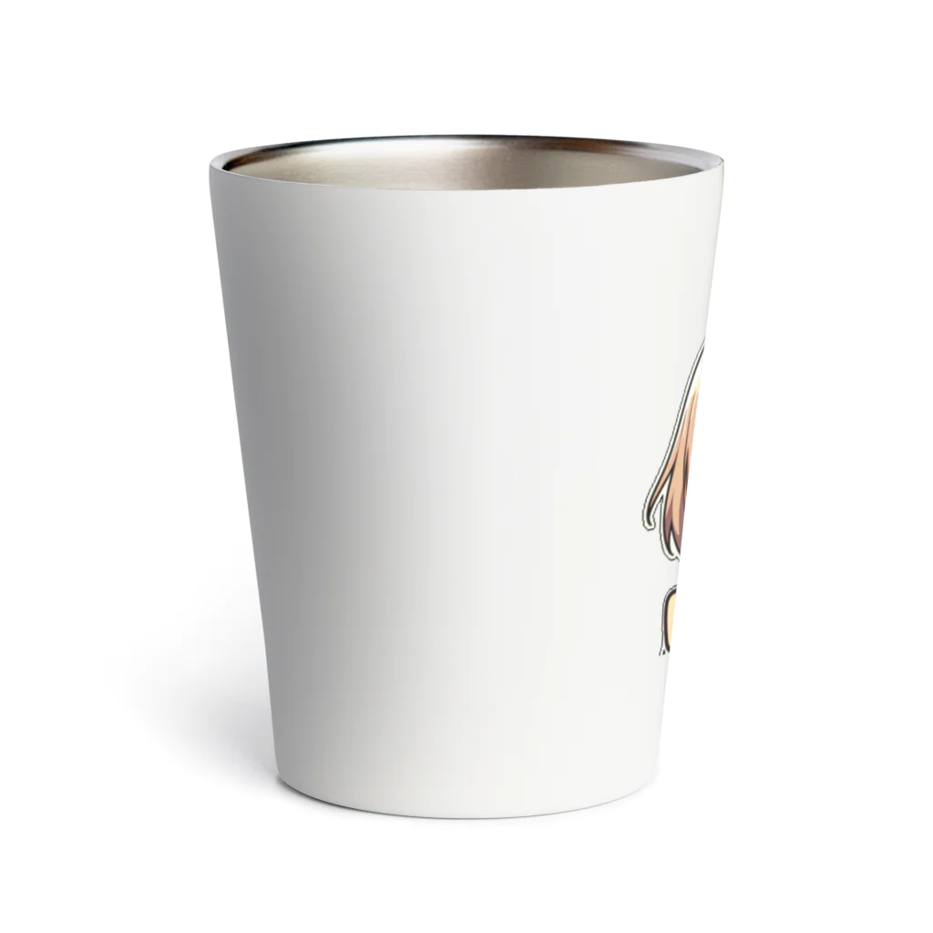 Kusareshiroの金髪ショートカット眼鏡美少女ちゃん Thermo Tumbler