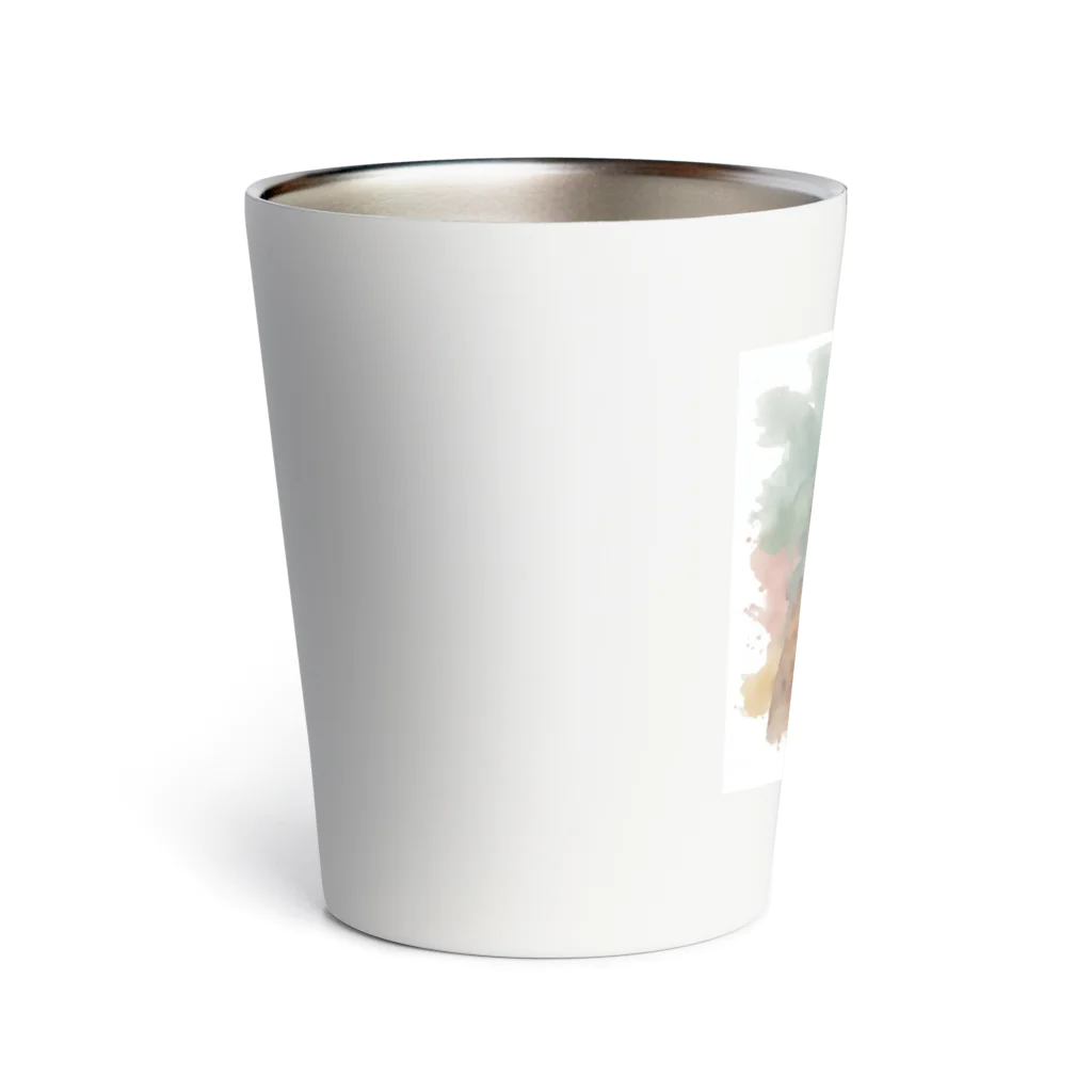 yae_8の猫　ストリートアート風 Thermo Tumbler