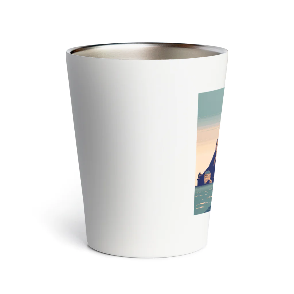 Pixel Art Goodsのモン・サン・ミシェル（pixel art） Thermo Tumbler