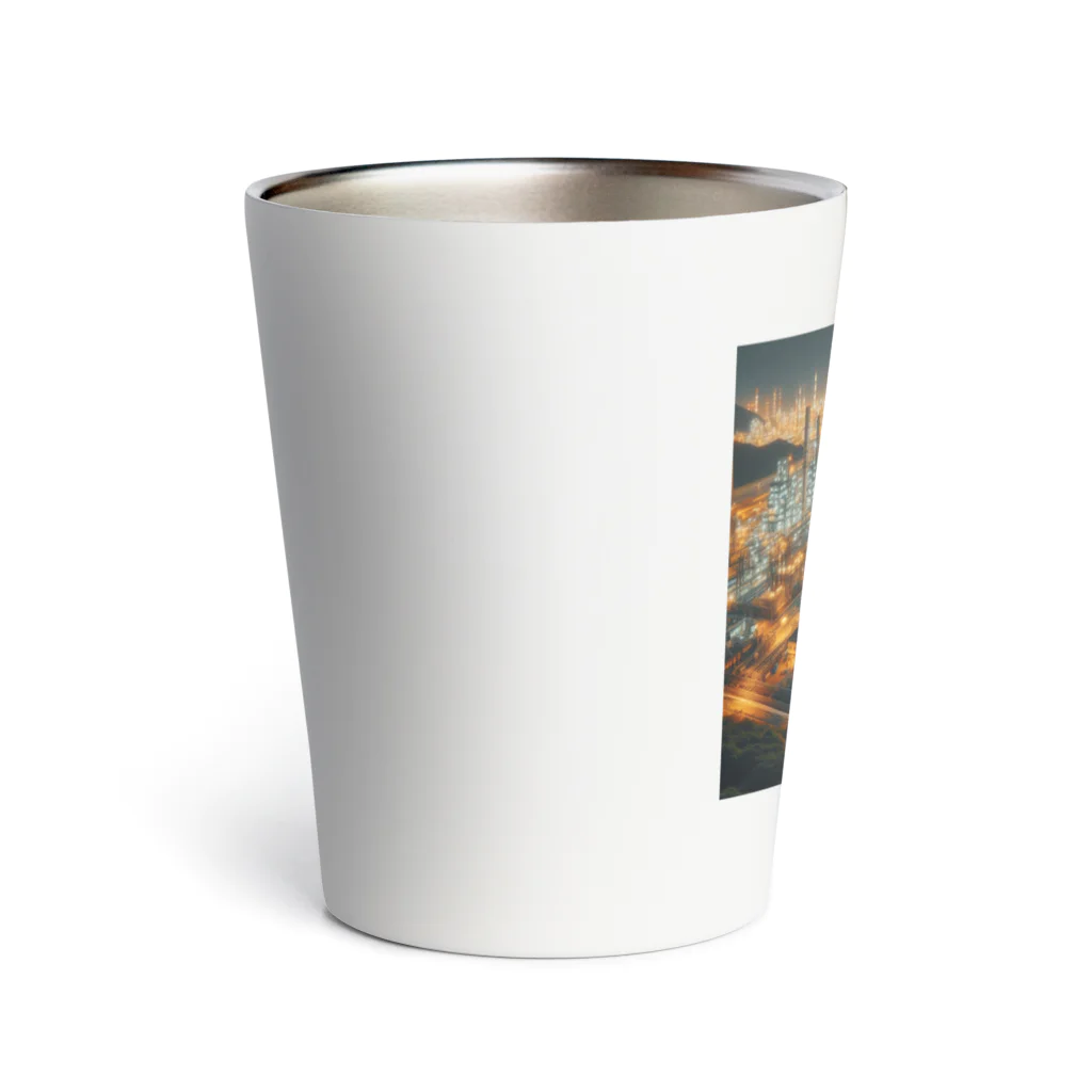 hamanakoの工場夜景の光 Thermo Tumbler