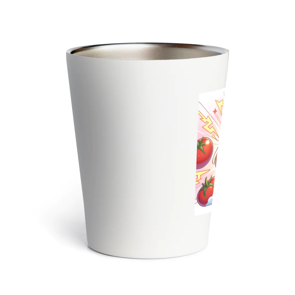 bottaの可愛い、トマト、RIKO-PIN入り Thermo Tumbler