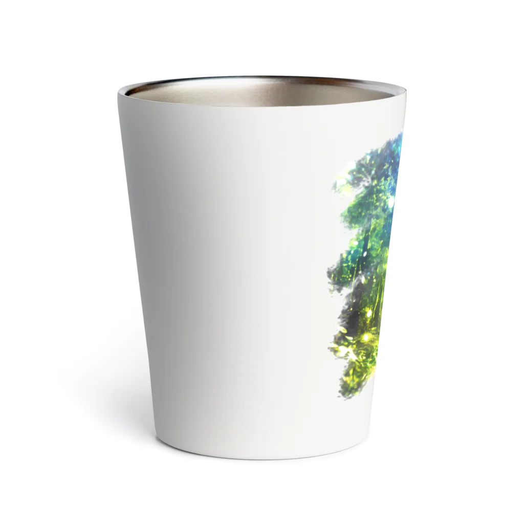 猫との風景の風景_森と猫037 Thermo Tumbler