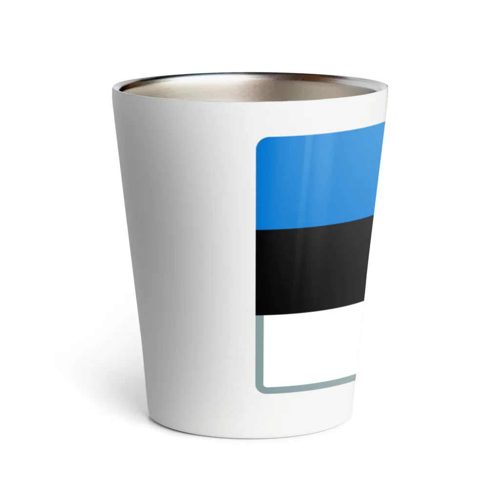 お絵かき屋さんのエストニアの国旗 Thermo Tumbler